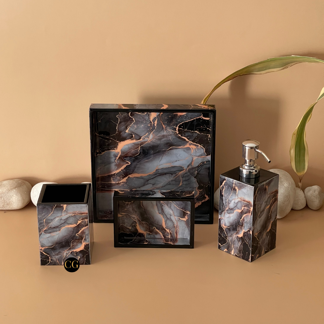 Marble Design bathroom set with luxury touch