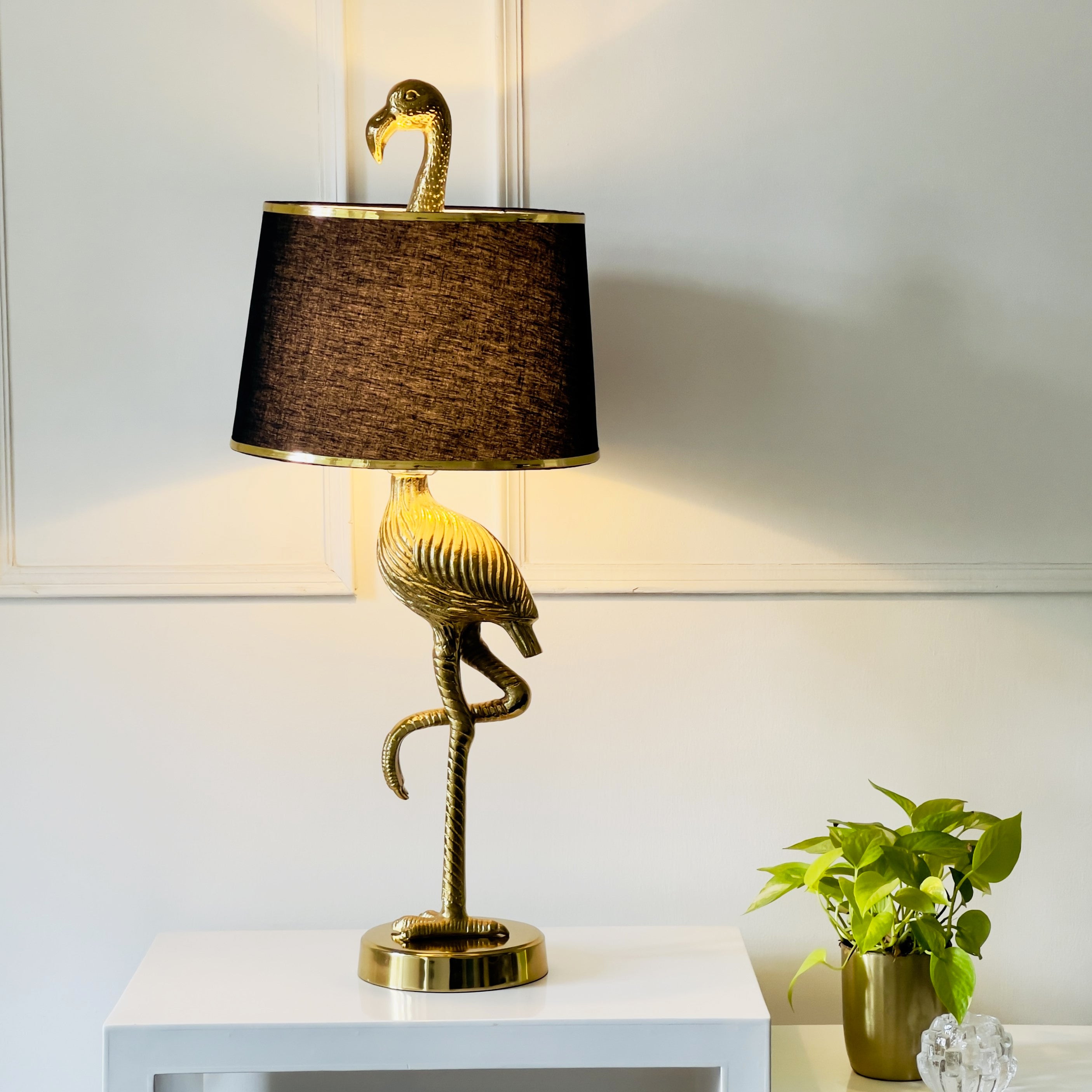Metal Base Luxury Table Lamp for Luxe Interiors. night lamp sun lamp side table lamps night shade night glow