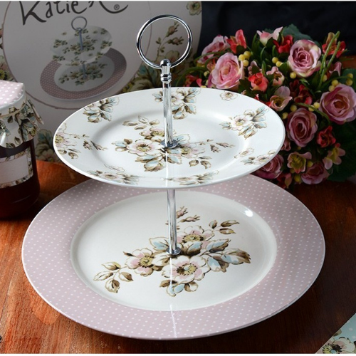 Modern 2-tier cake stand for stylish presentations