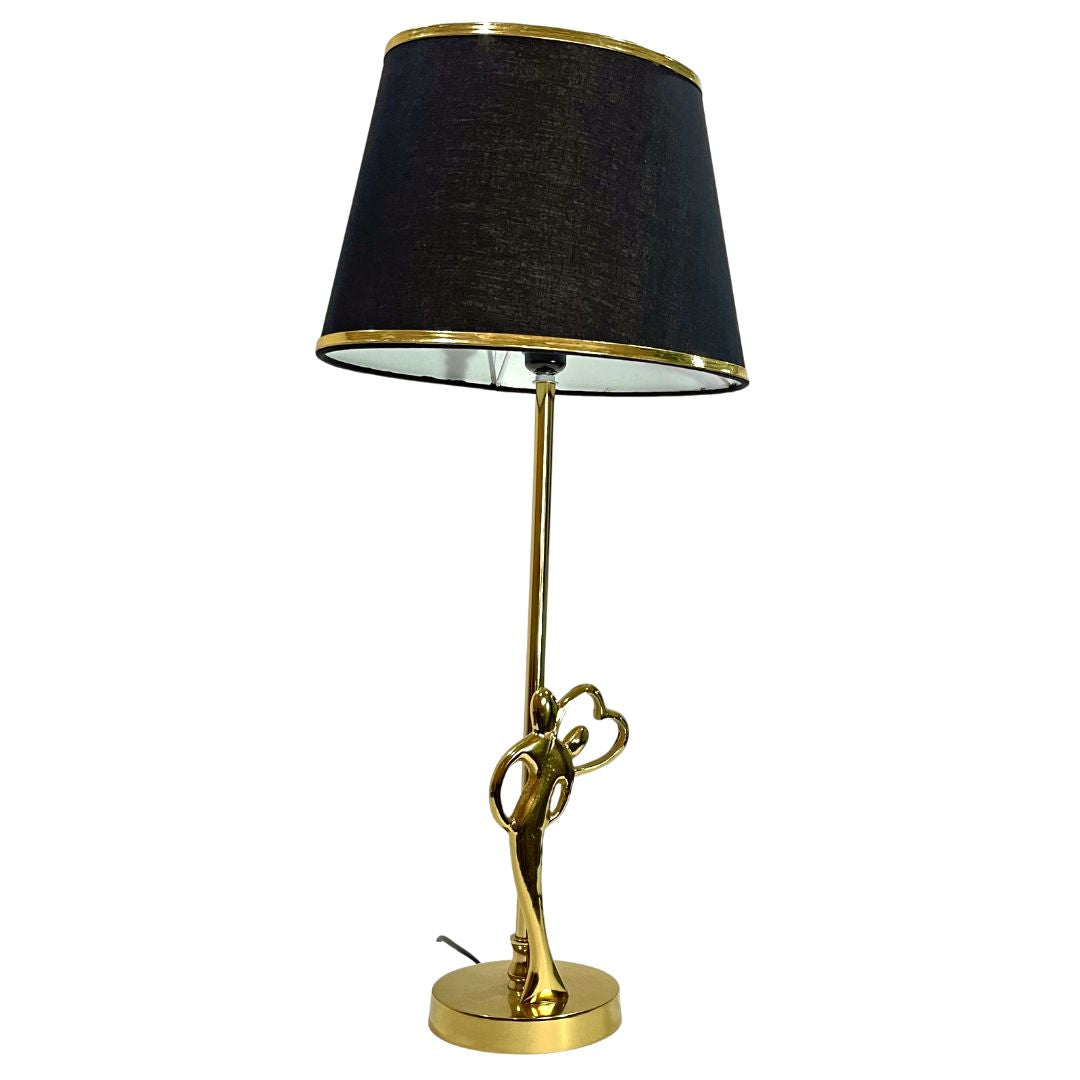 Modern luxury Valentine table lamp with sleek white shade