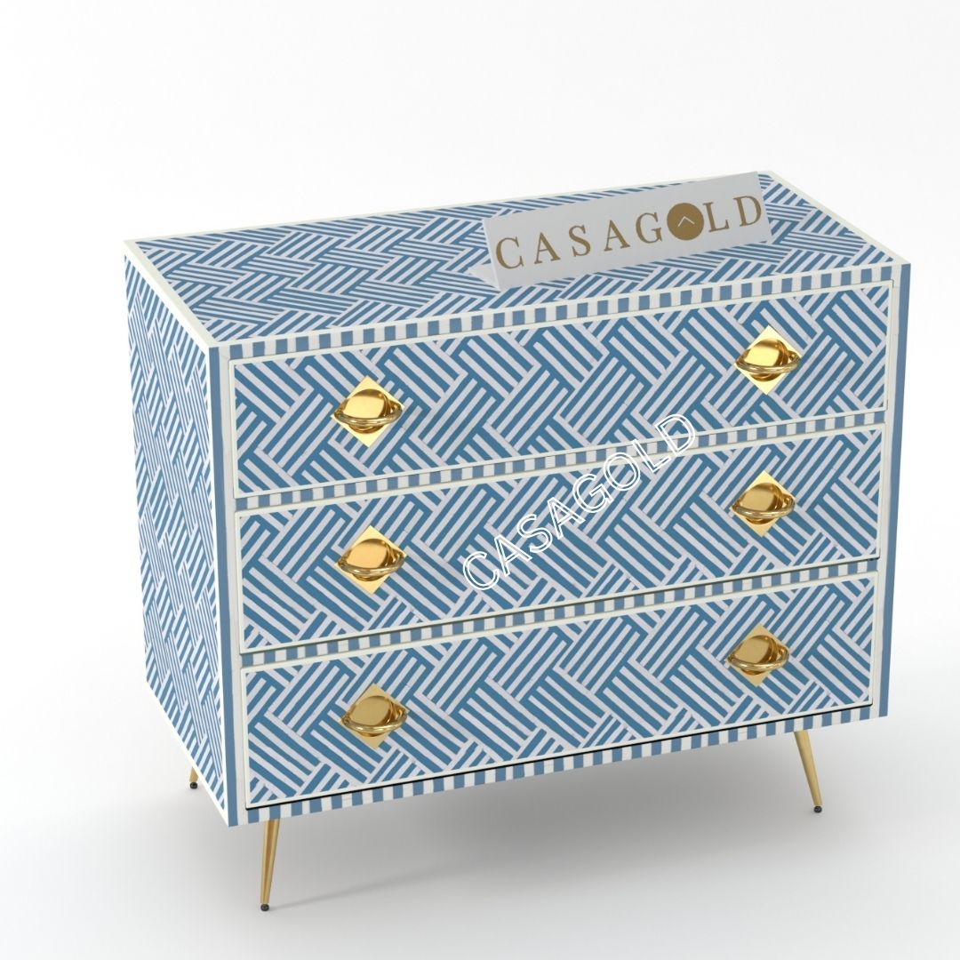 Mother of Pearl Chest with Knobs