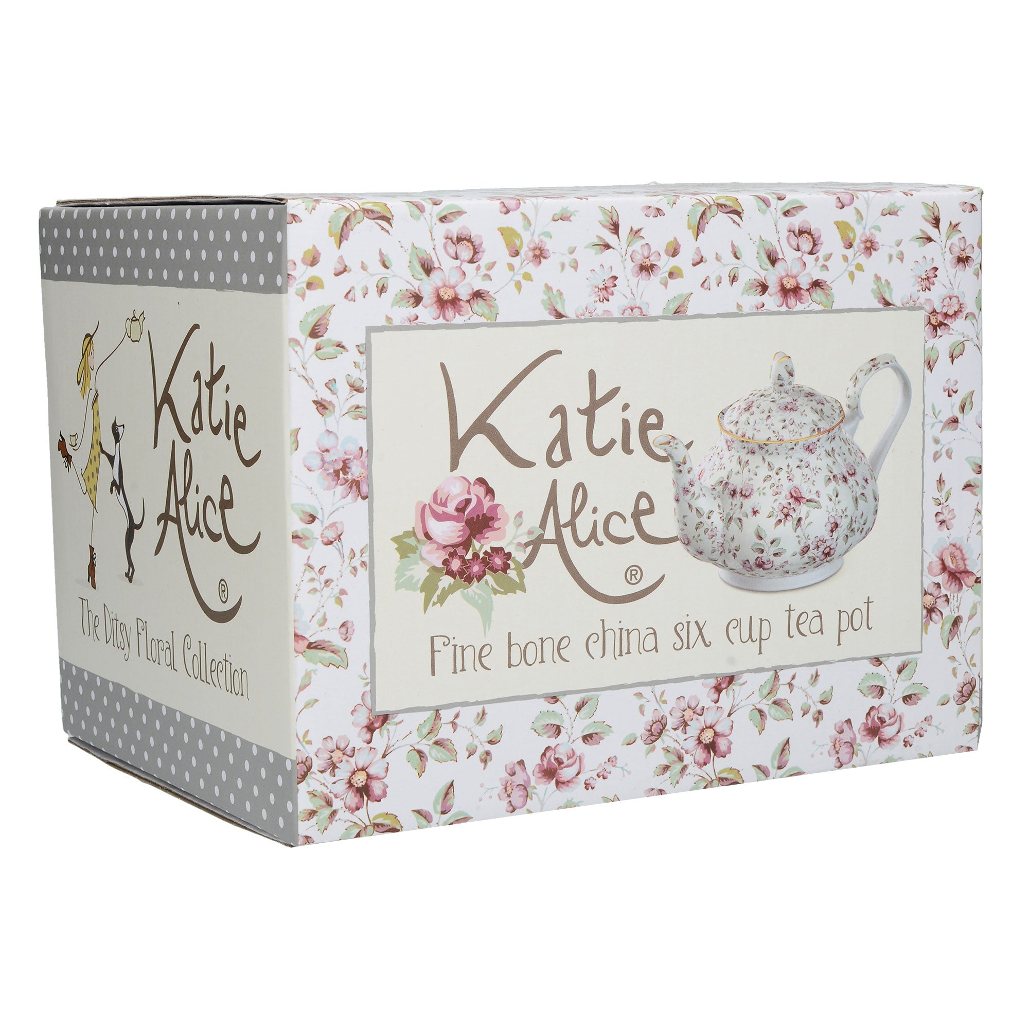 Premium Pink Accent Sugar milk Plate Set