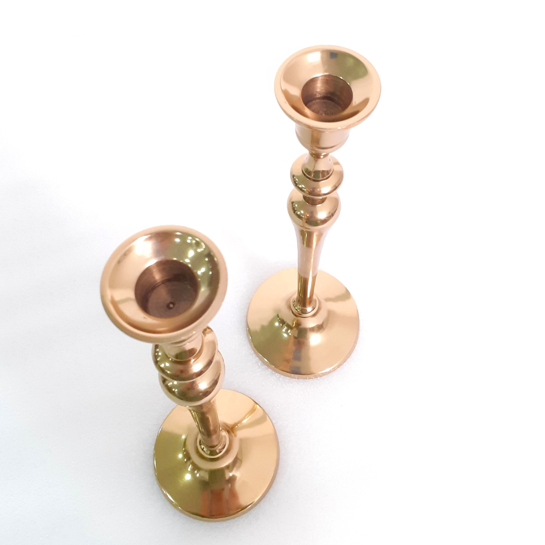 Small Brass Candle Holder for Compact Spaces