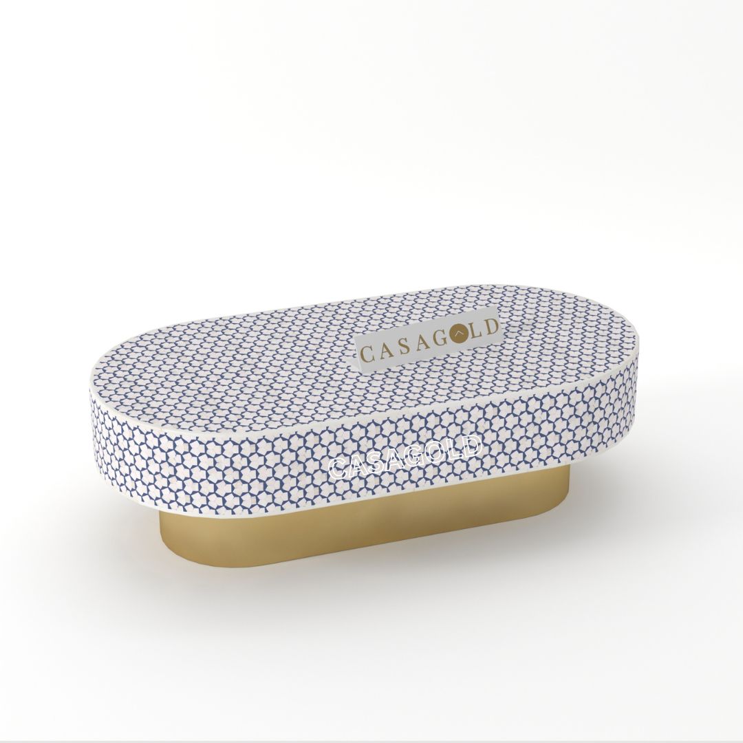 Targua Bone Inlay Oblong Coffee Table