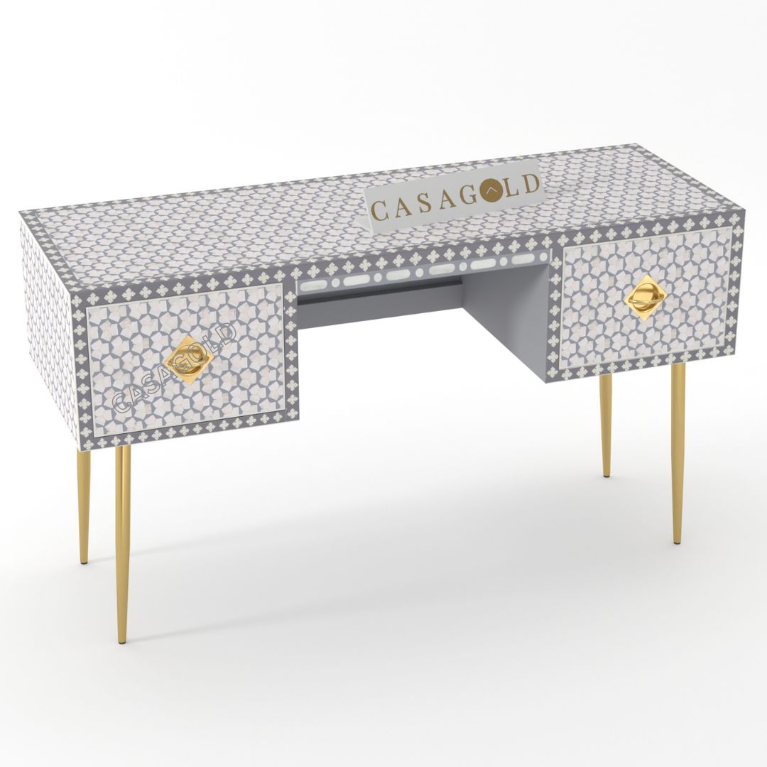 Targua Pattern Inlay Study Desk