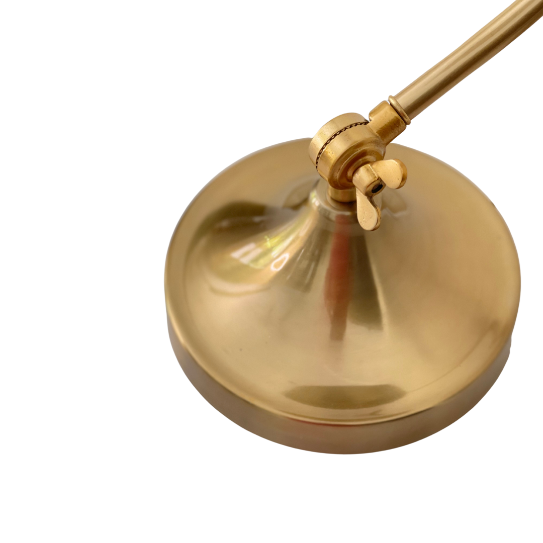 "Unique luxury table lamp with artistic metal study design"