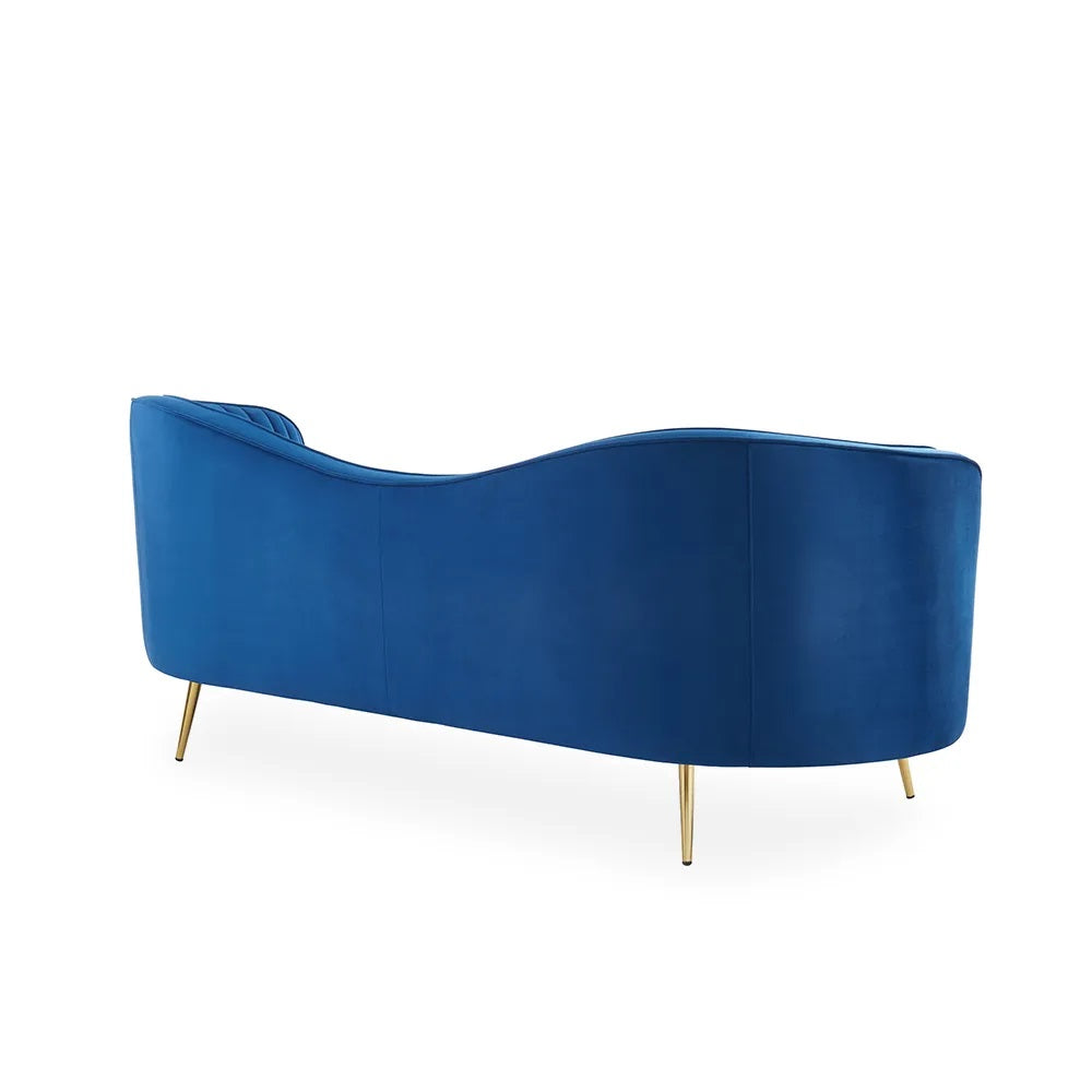 Vintage-inspired luxury Chesterfield sofa with nailhead trim