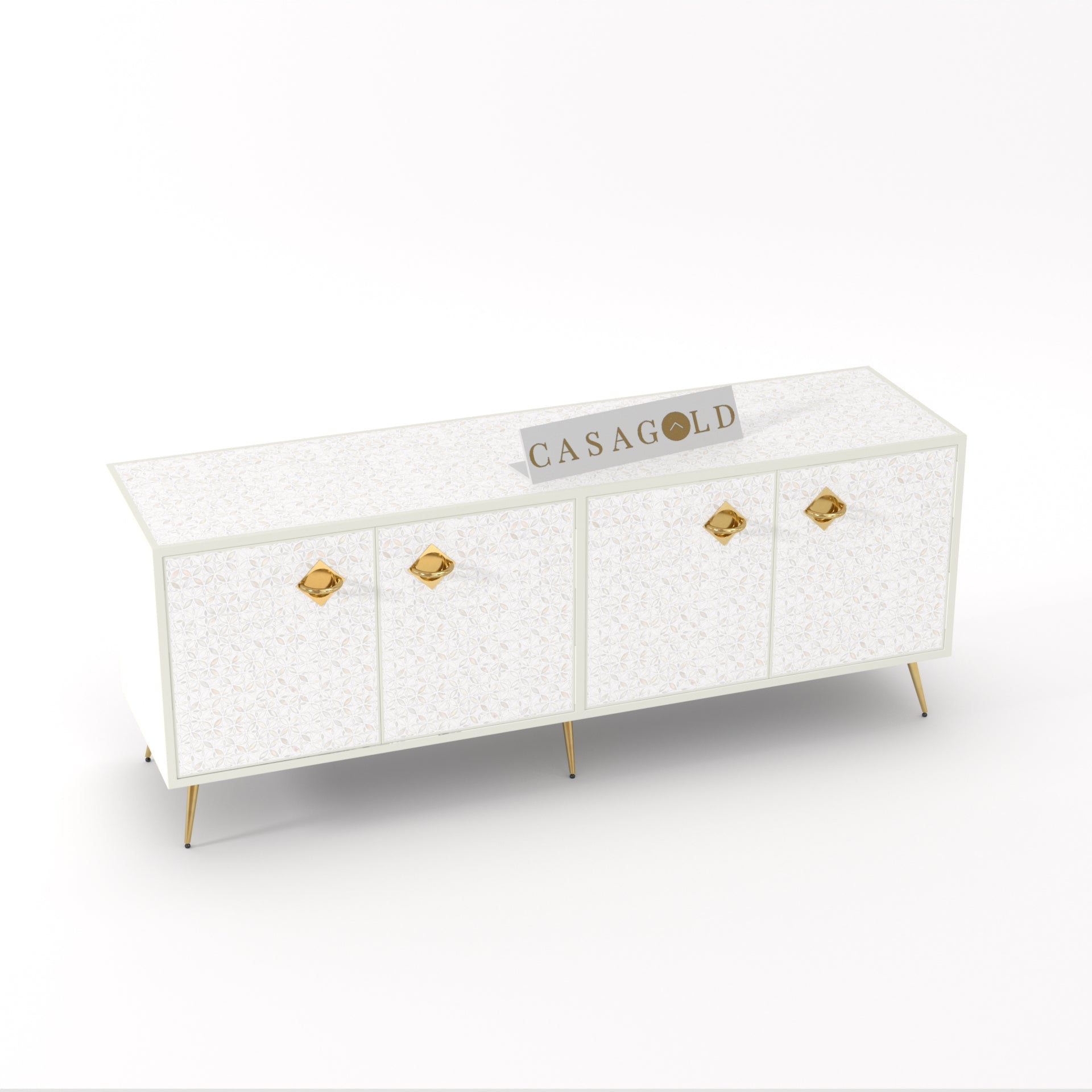White Bone Inlay Media Unit