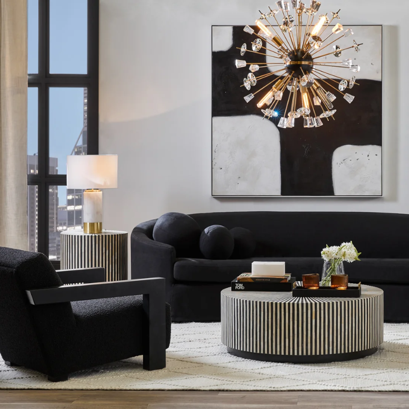 Festive Living Room Makeover | Luxury Inlay Furniture & Décor Ideas – CasaGold
