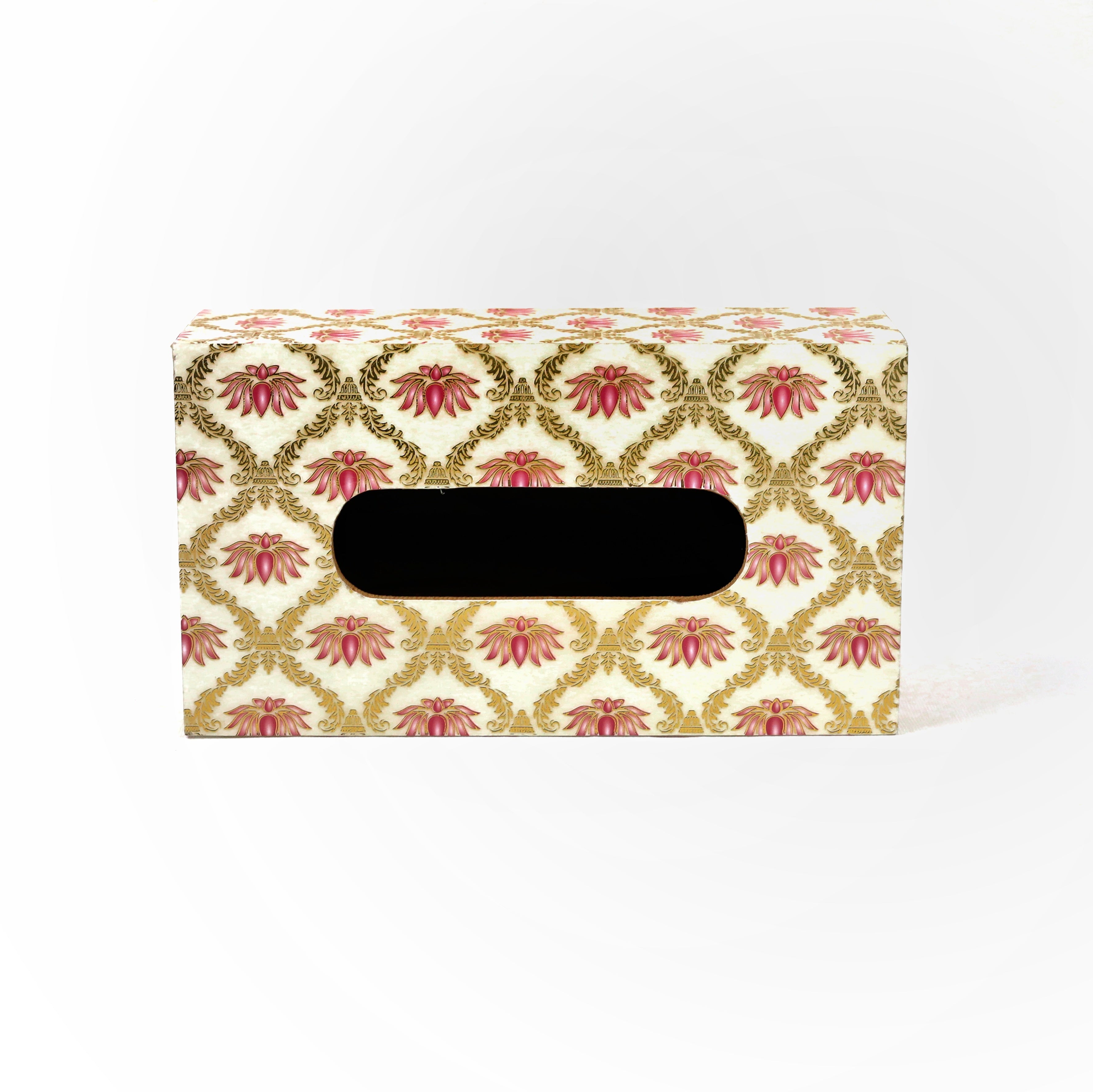 Lotus Print Tissue Box