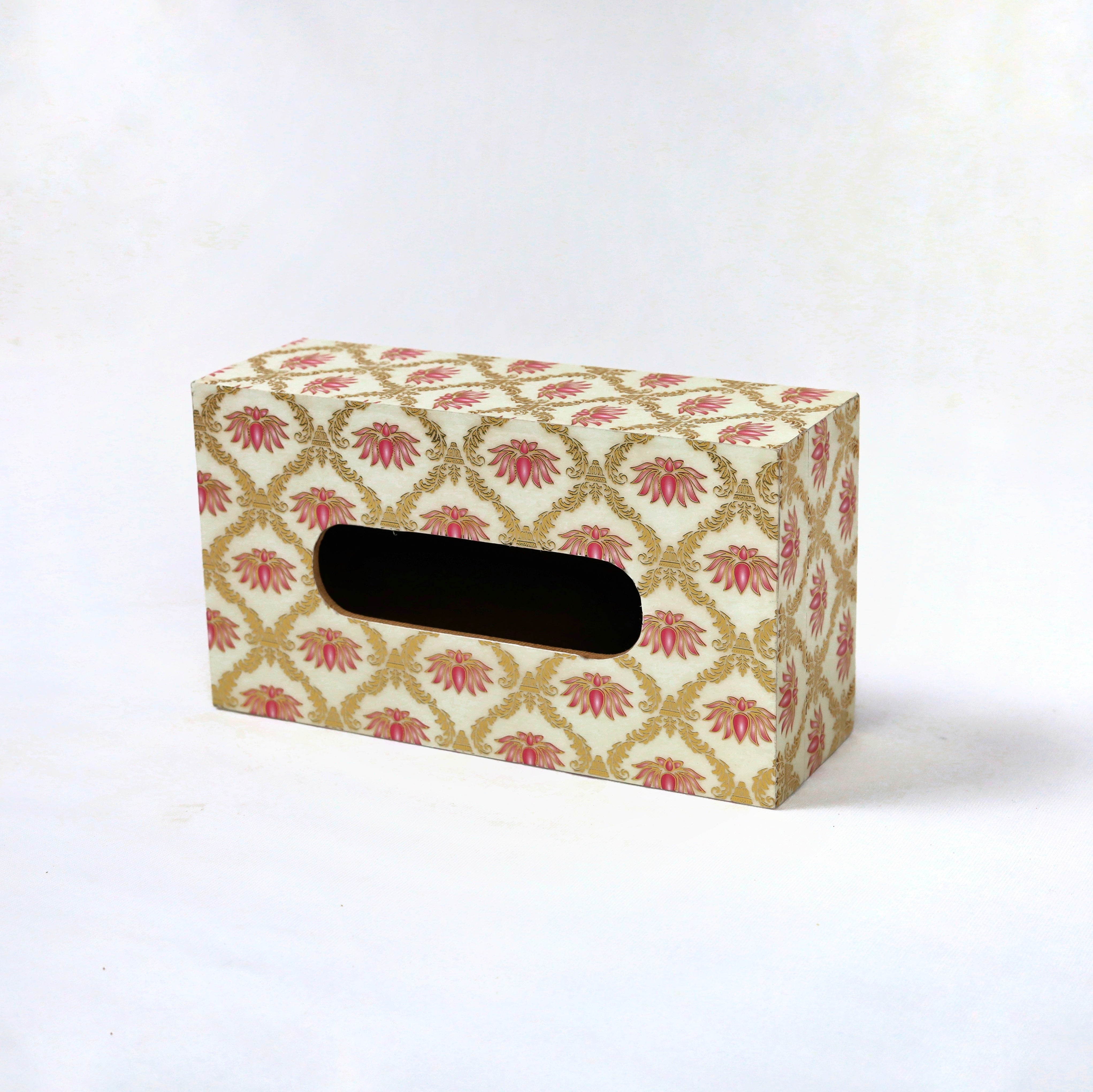 Lotus Print Tissue Box