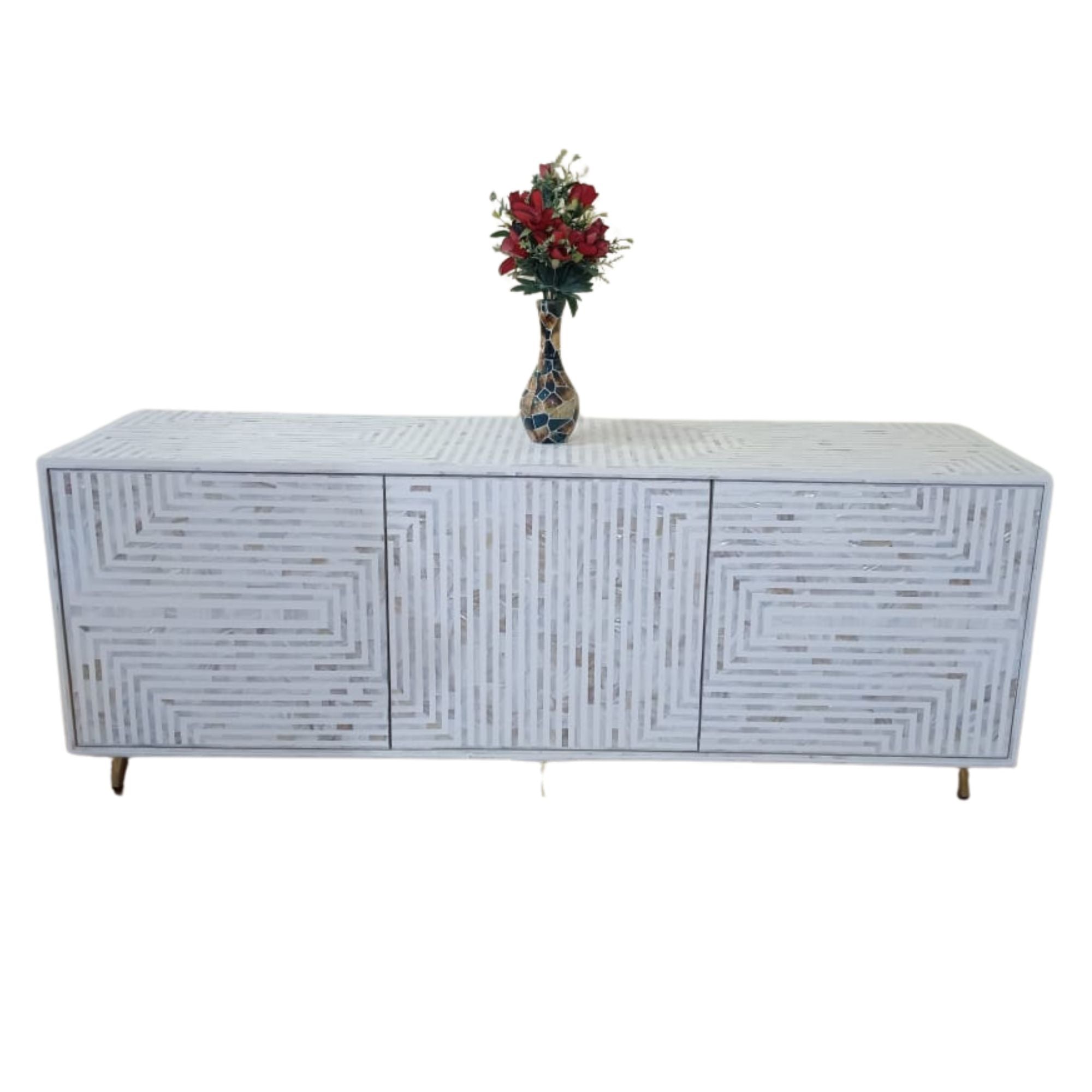 MOP Inlay Media Console & Storage Cabinate
