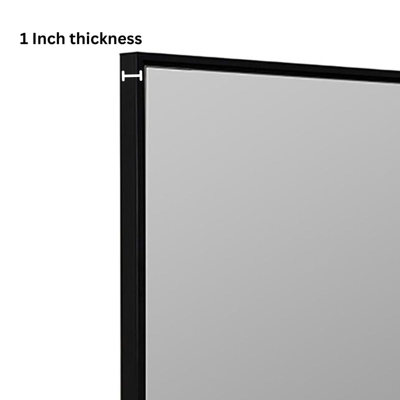 Black Rectangular Mirror