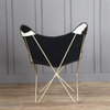 Hair On Butterfly Chair- Black