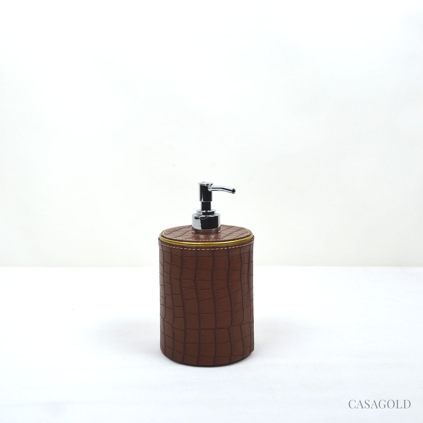 Leather Bathroom Set - Tan Brown