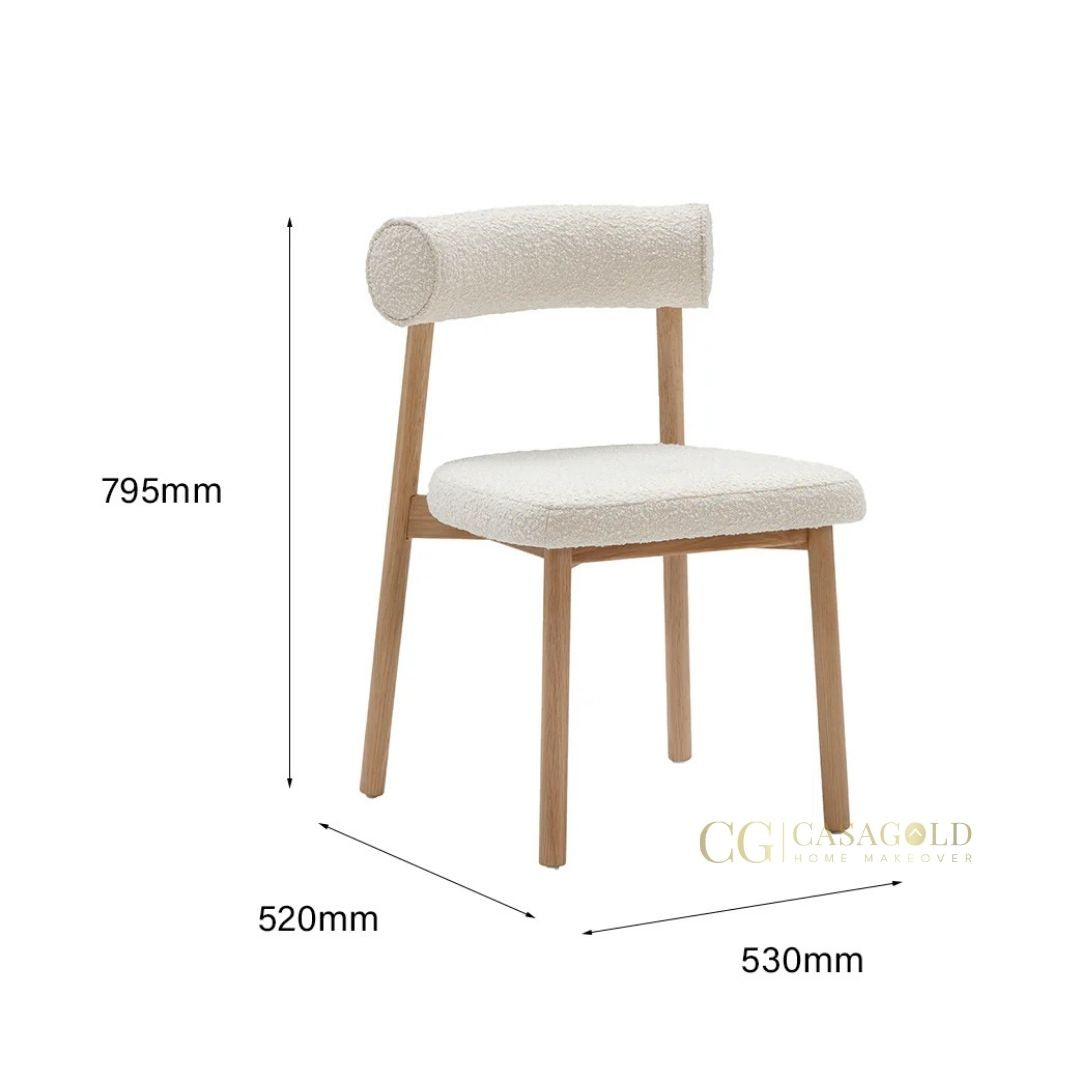 Aurora Curved Back Dining Chair