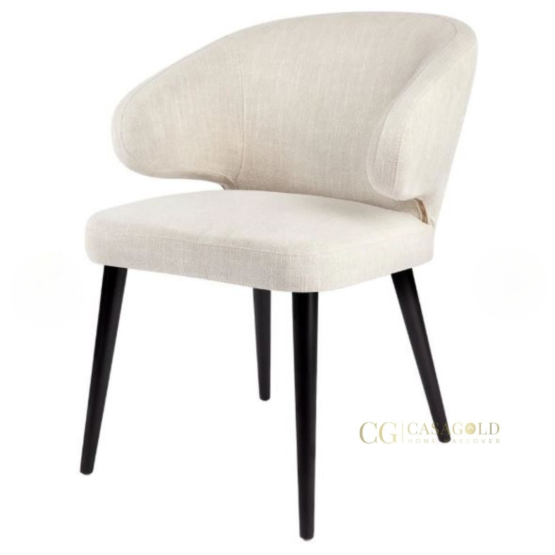 Eloise Luxe Linen Dining Chair in Linen