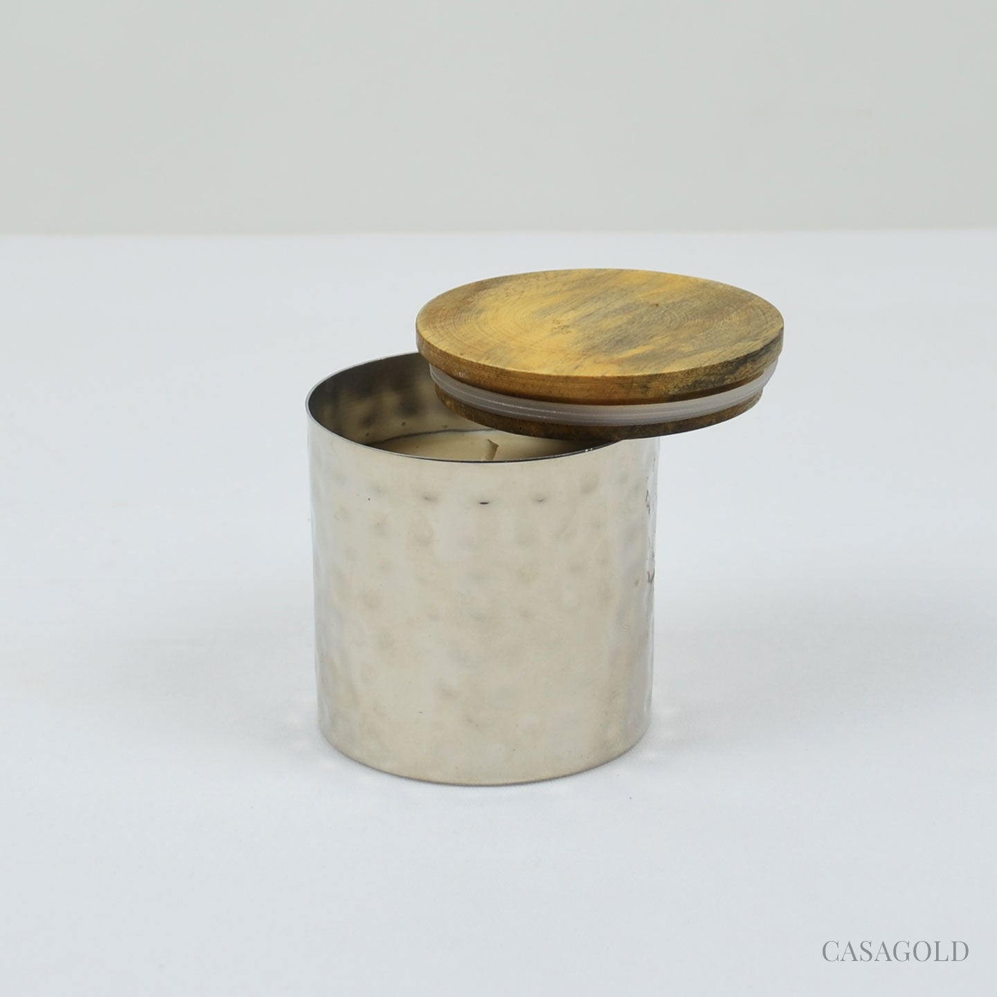 Serene Hammered Soy Wax Scented Candle Jar