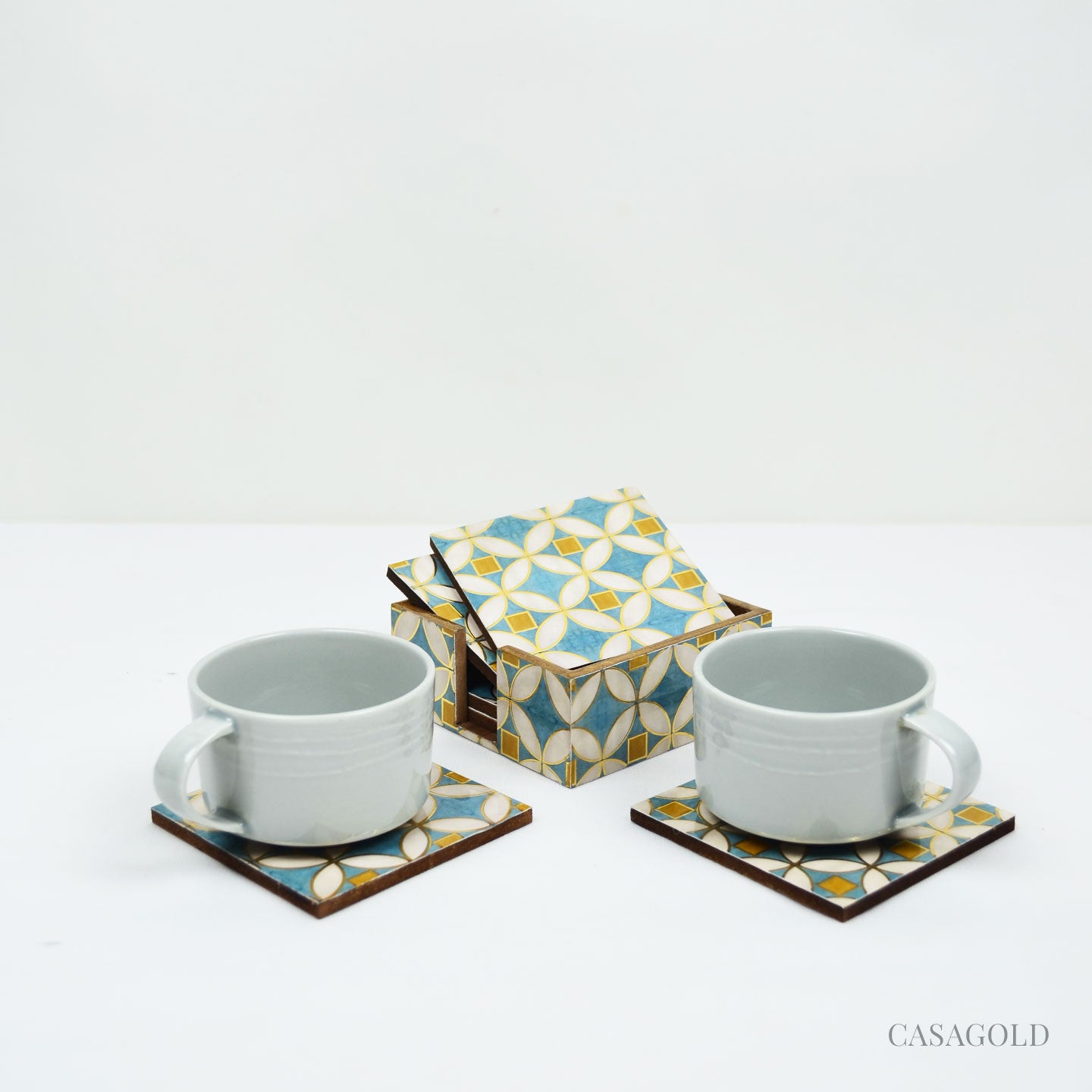 Coasters - Blue & Gold