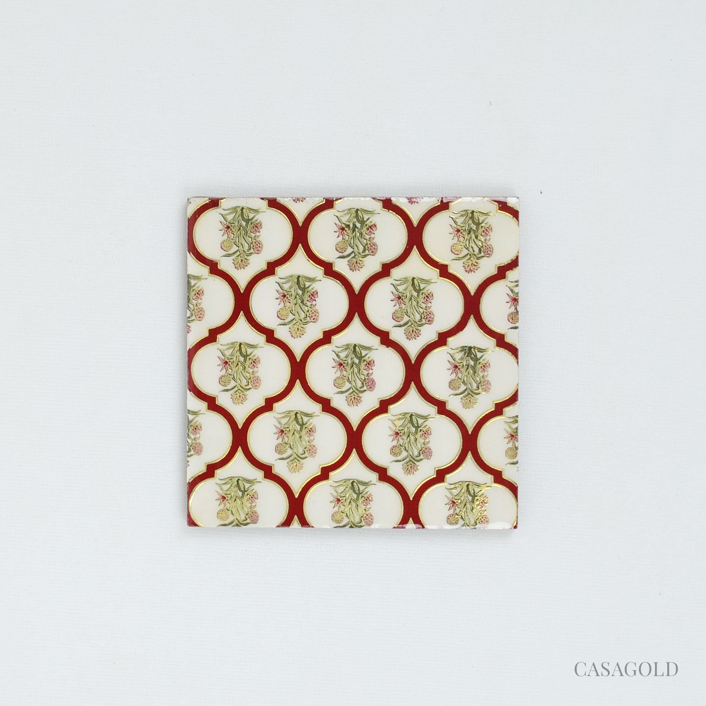 Coasters - Red & Gold