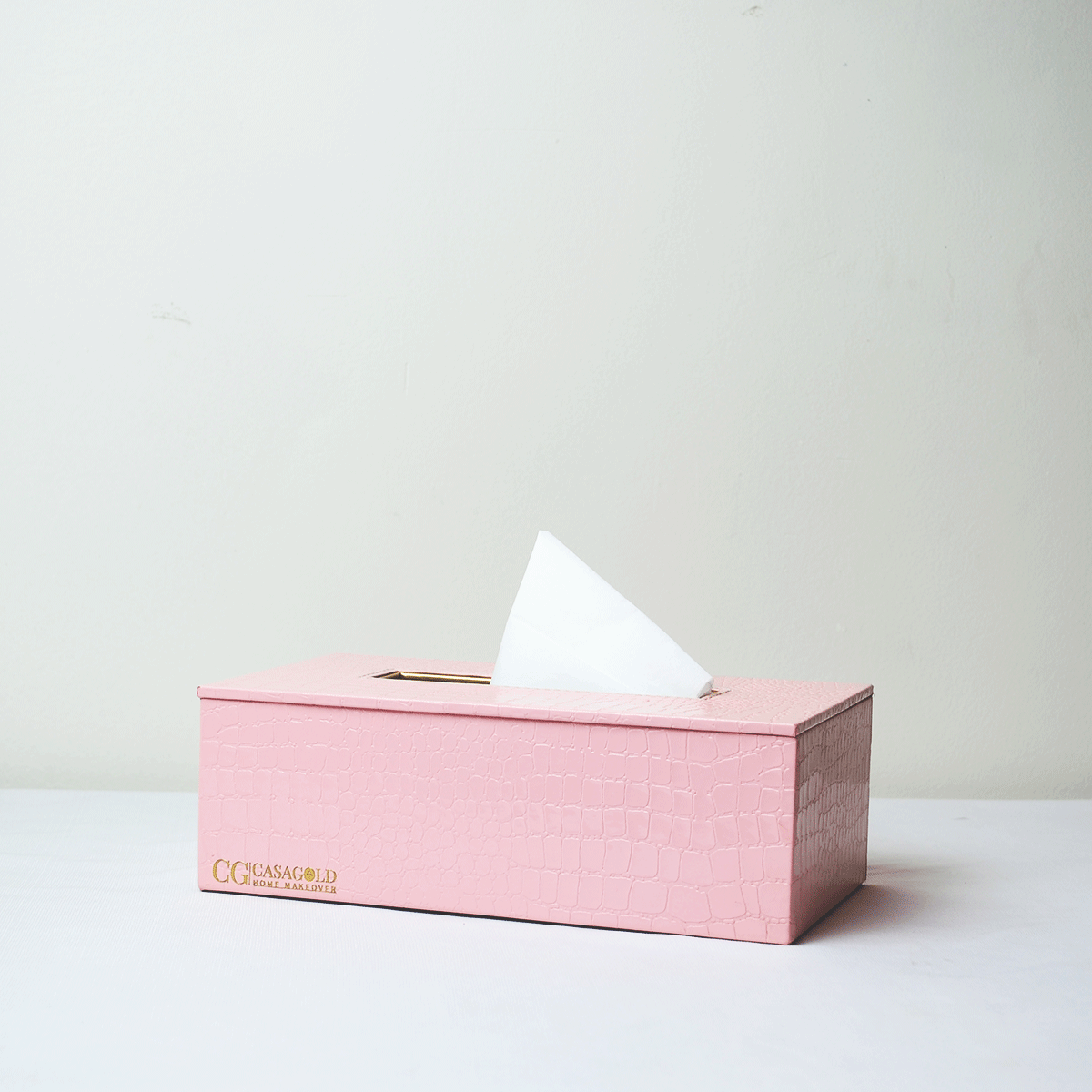 Leather Tissue box - PINK