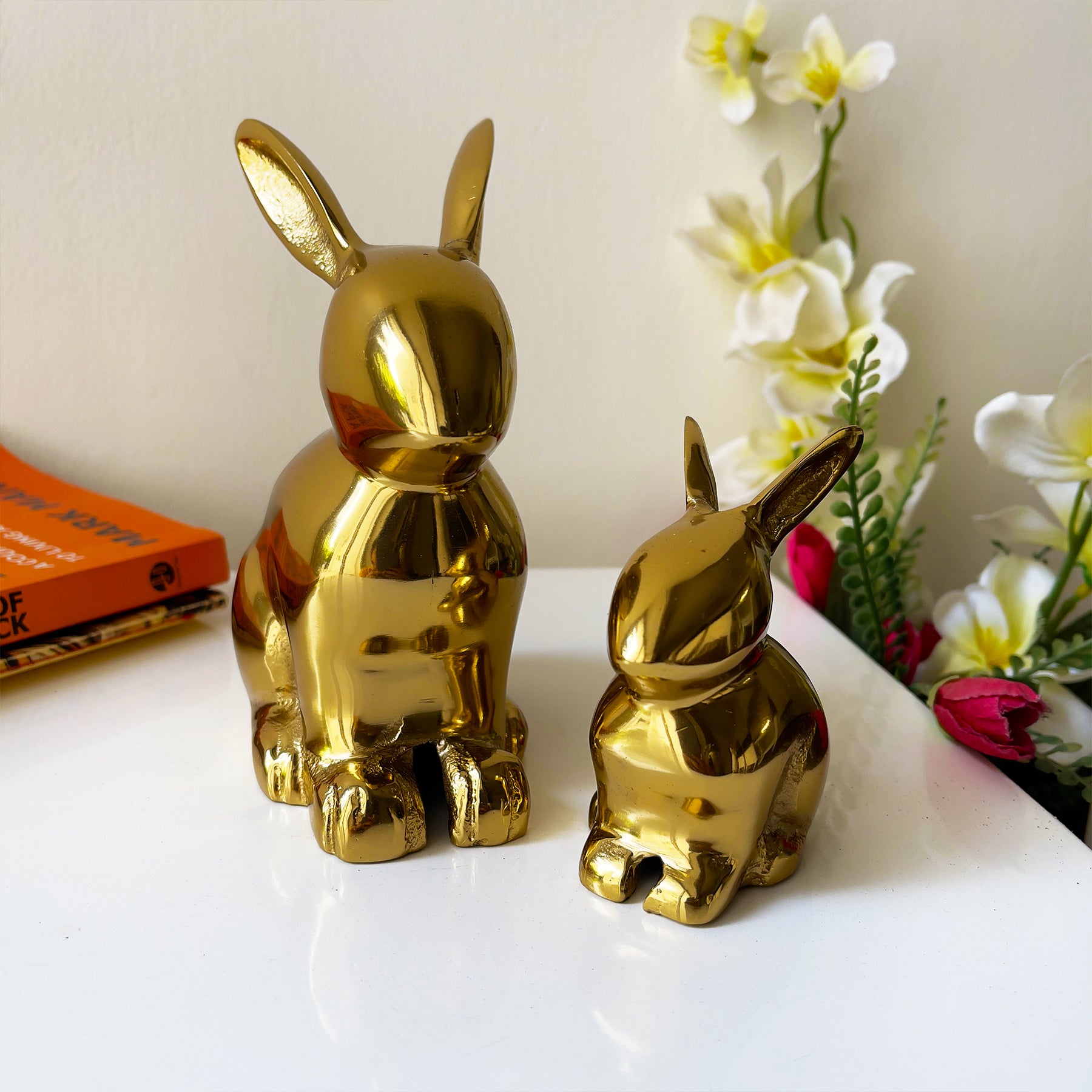 Antique Brass rabbit Showpiece for Home Display	