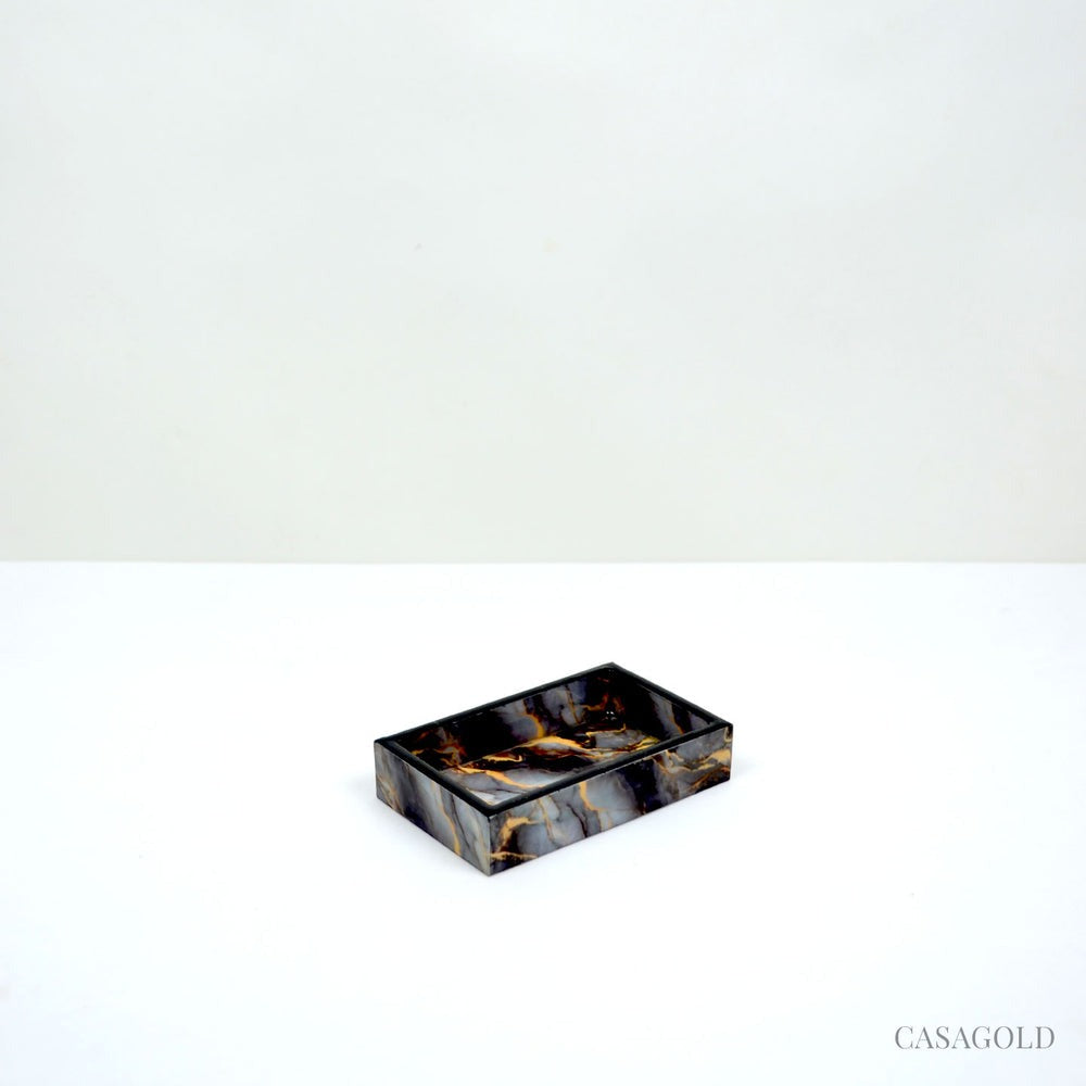 Black Marble Bathroom Accessories Set for Vibrant Decor	