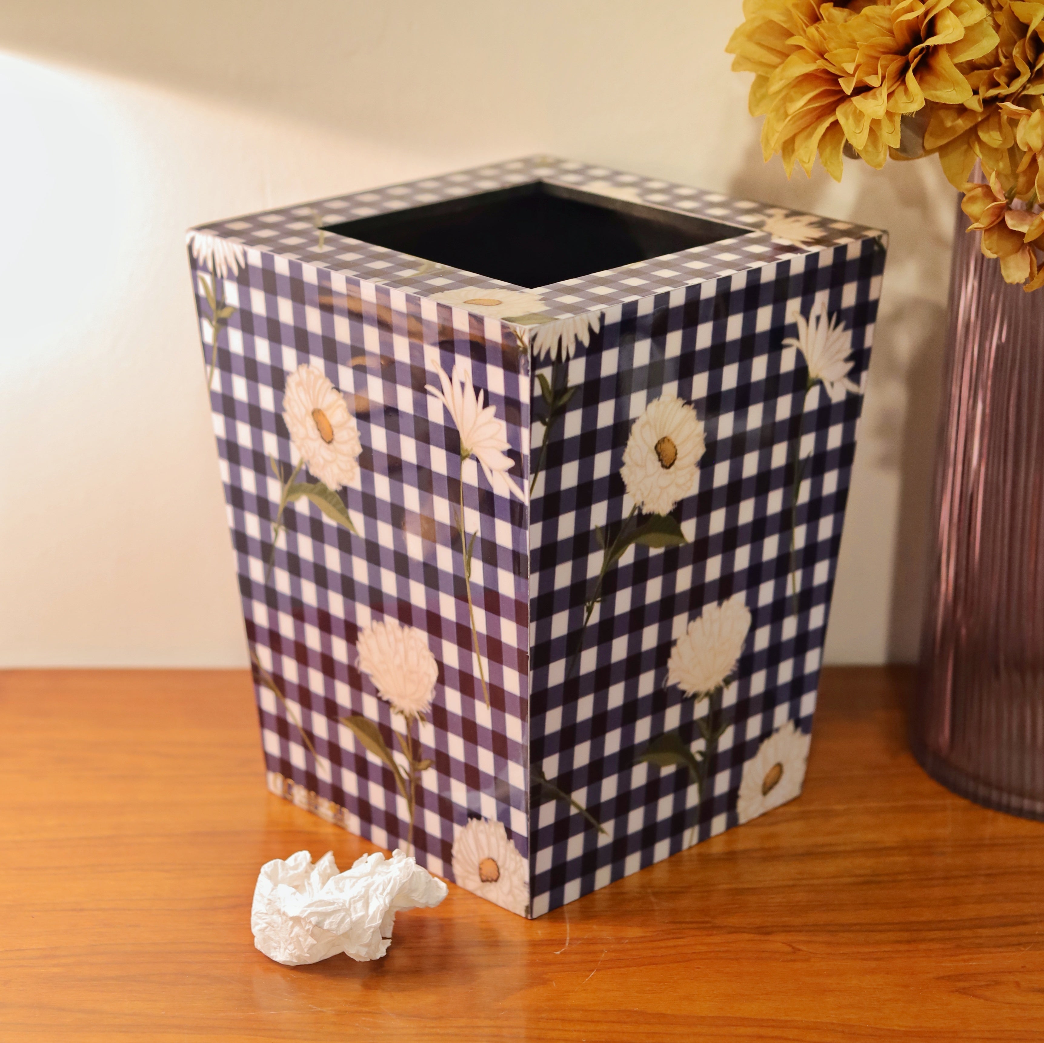 Flora Waste Bin & Tissue Box Set