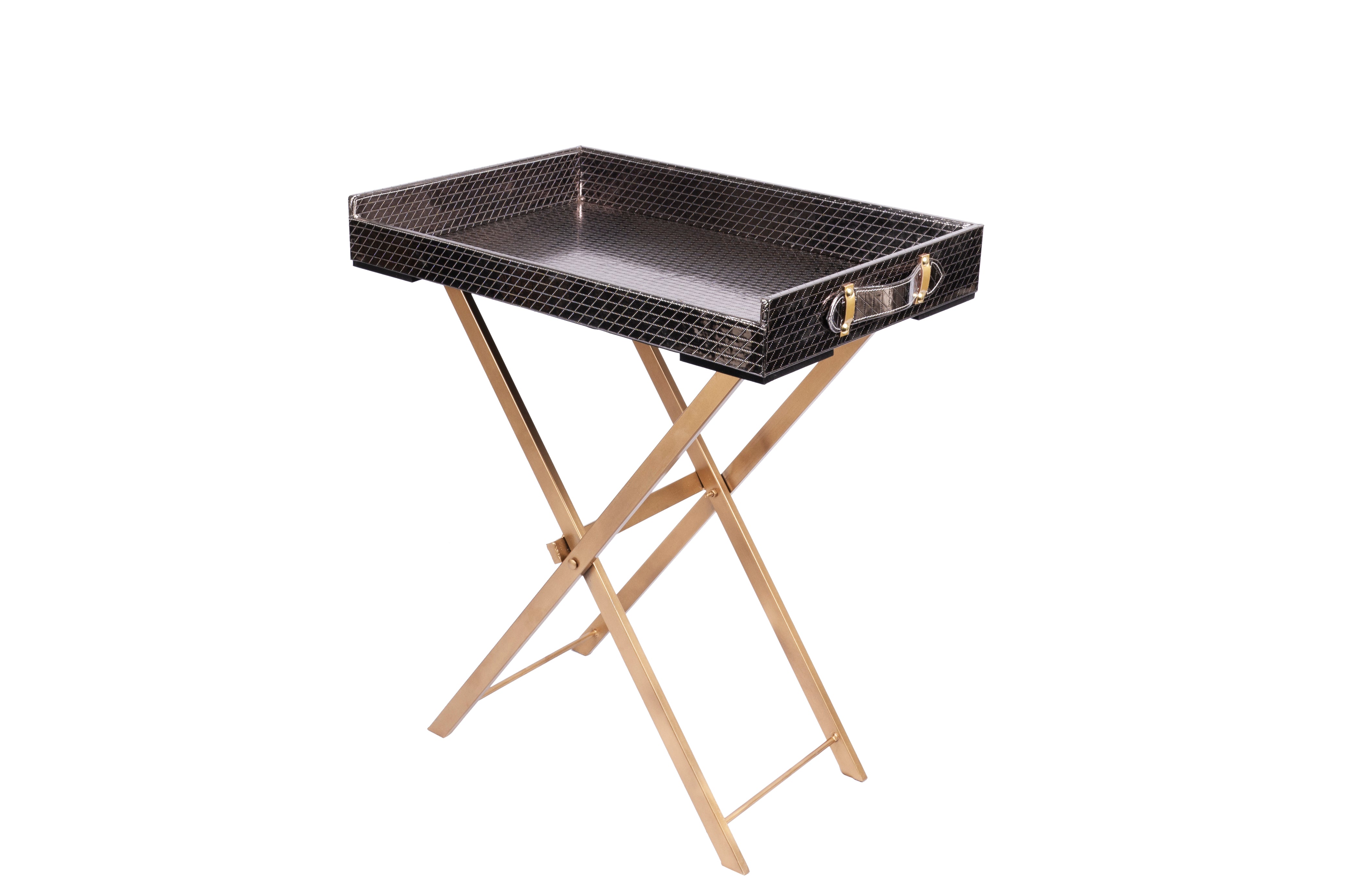 Classic butler tray featuring decorative carved edges