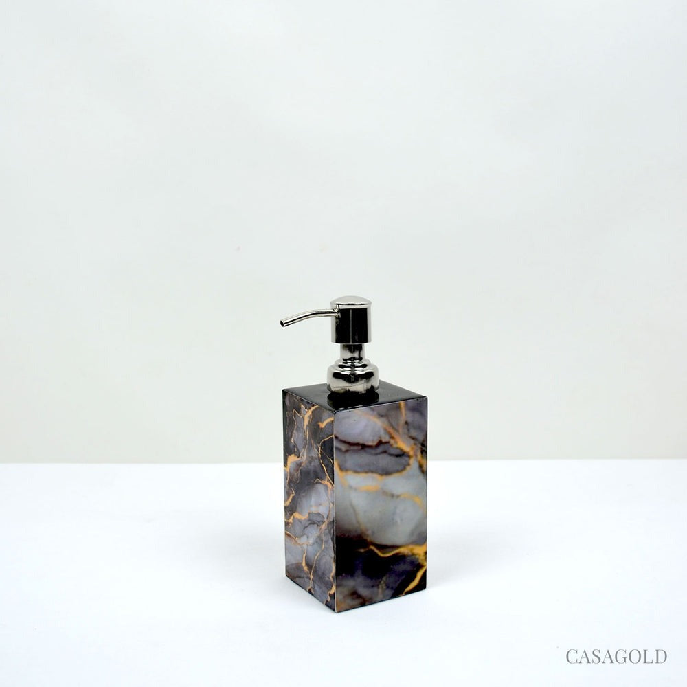 Classic Black Marble Bathroom Accessories Set for Formal Look	
