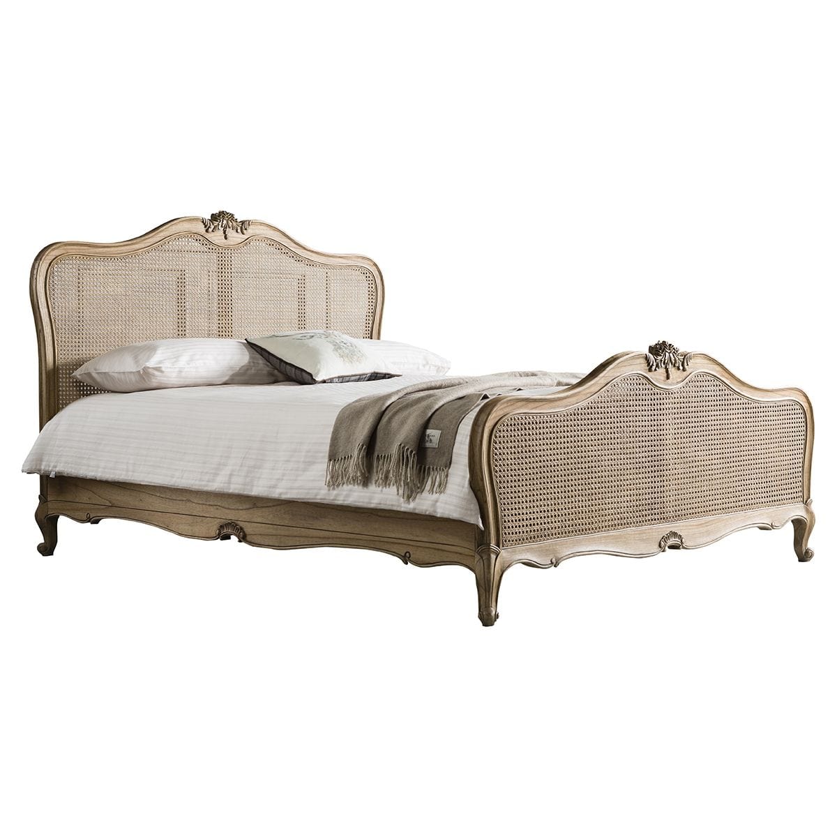 Classic wings bed with durable wooden frame