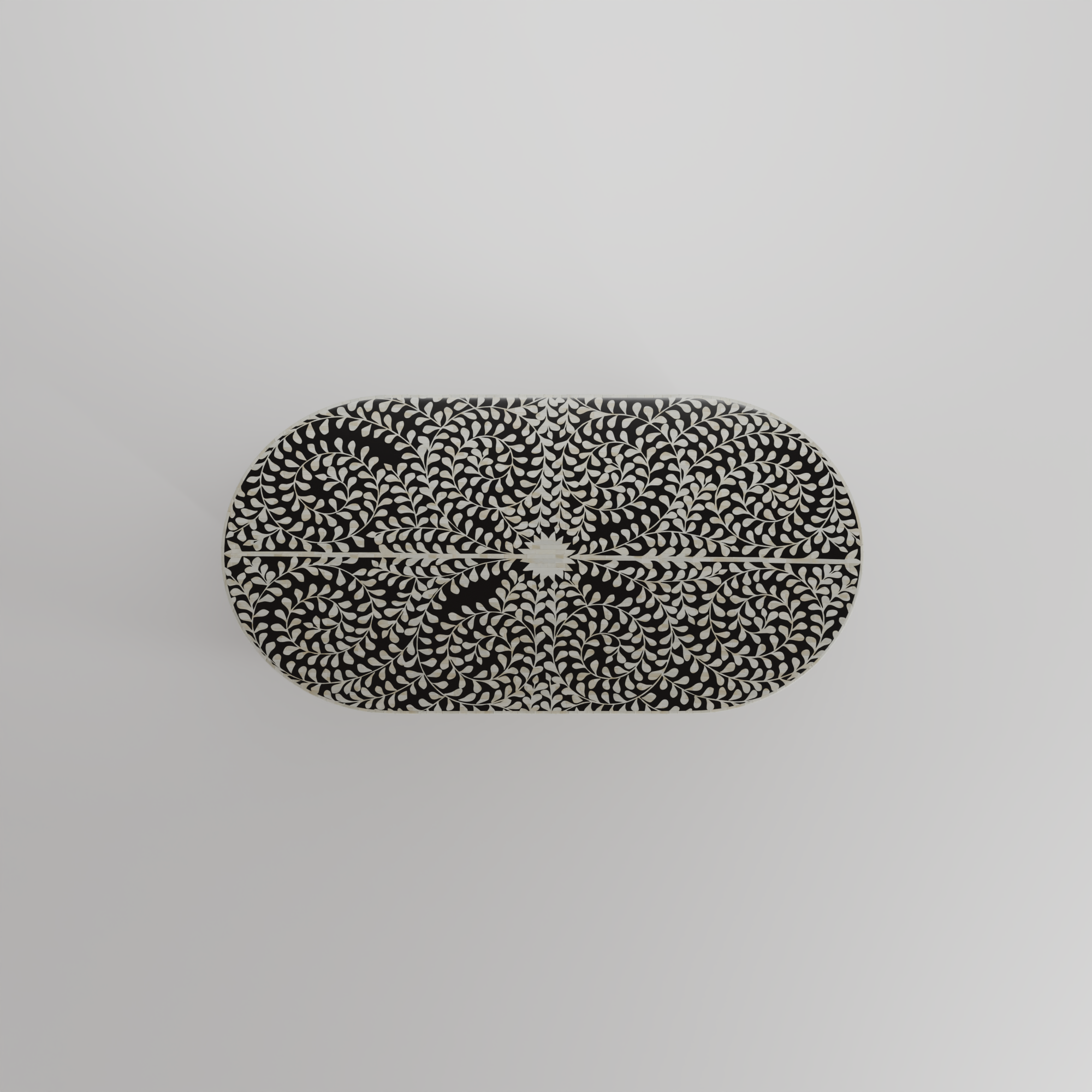 Inlay Jordan Oval Shape Coffee Table - Cleo