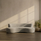 Sculptural Bouclé Lounge Sofa – 3 Seater