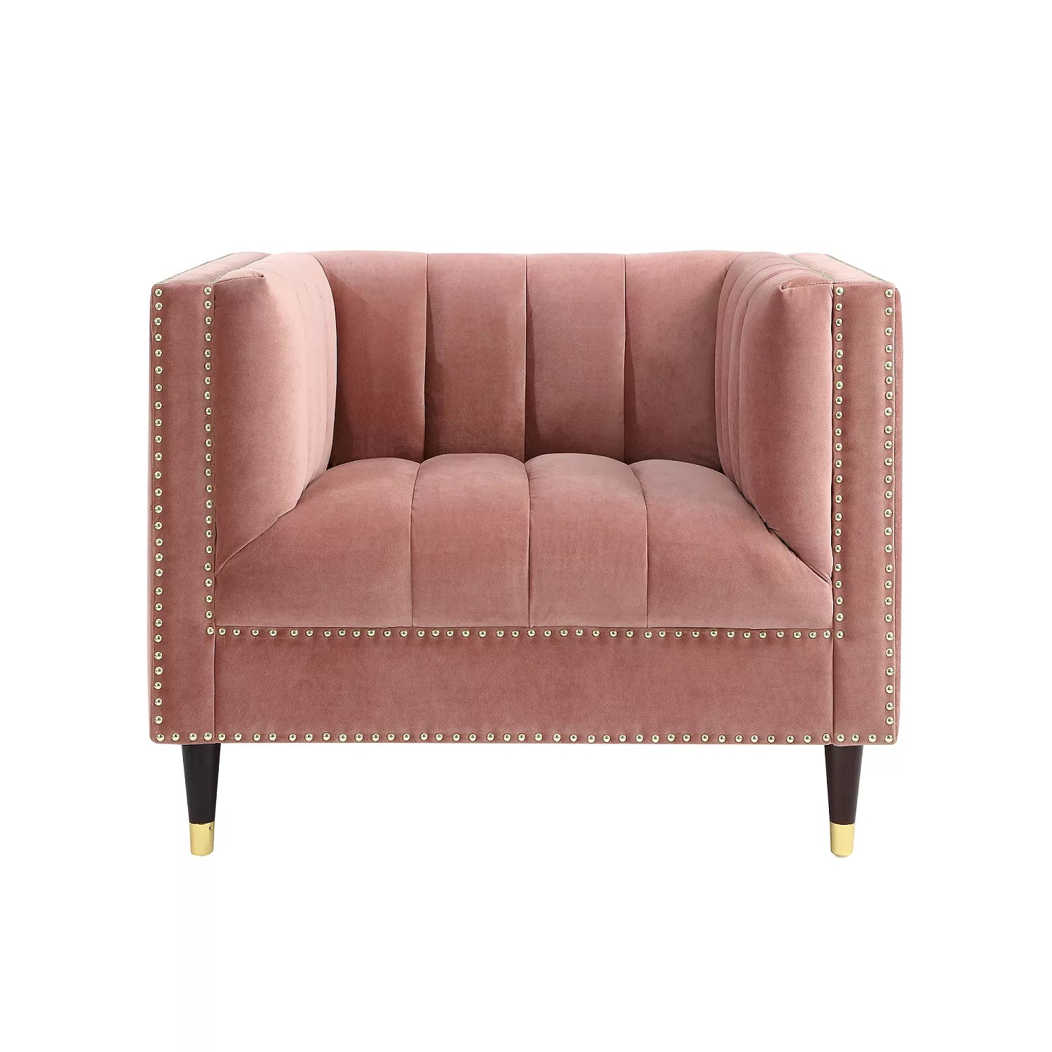 Comfortable luxury swivel chair with plush upholstery
