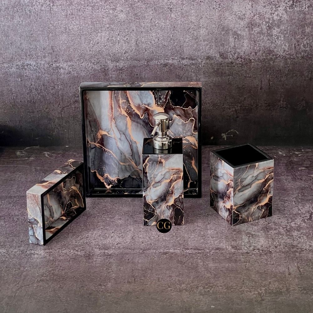 Compact Bathroom Accessories Set for Small Spaces	
