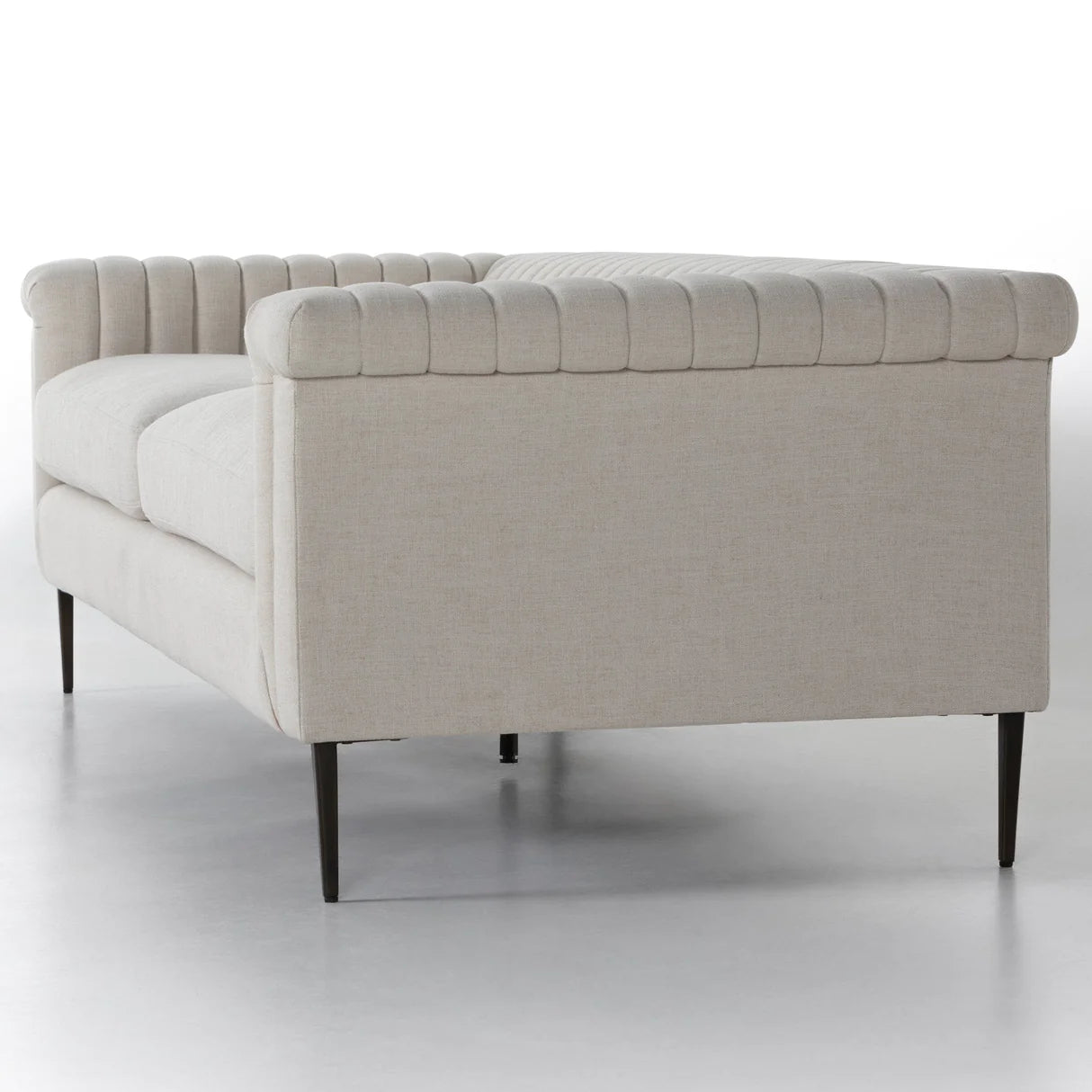 Contemporary arm luxury sofa with soft cushions
