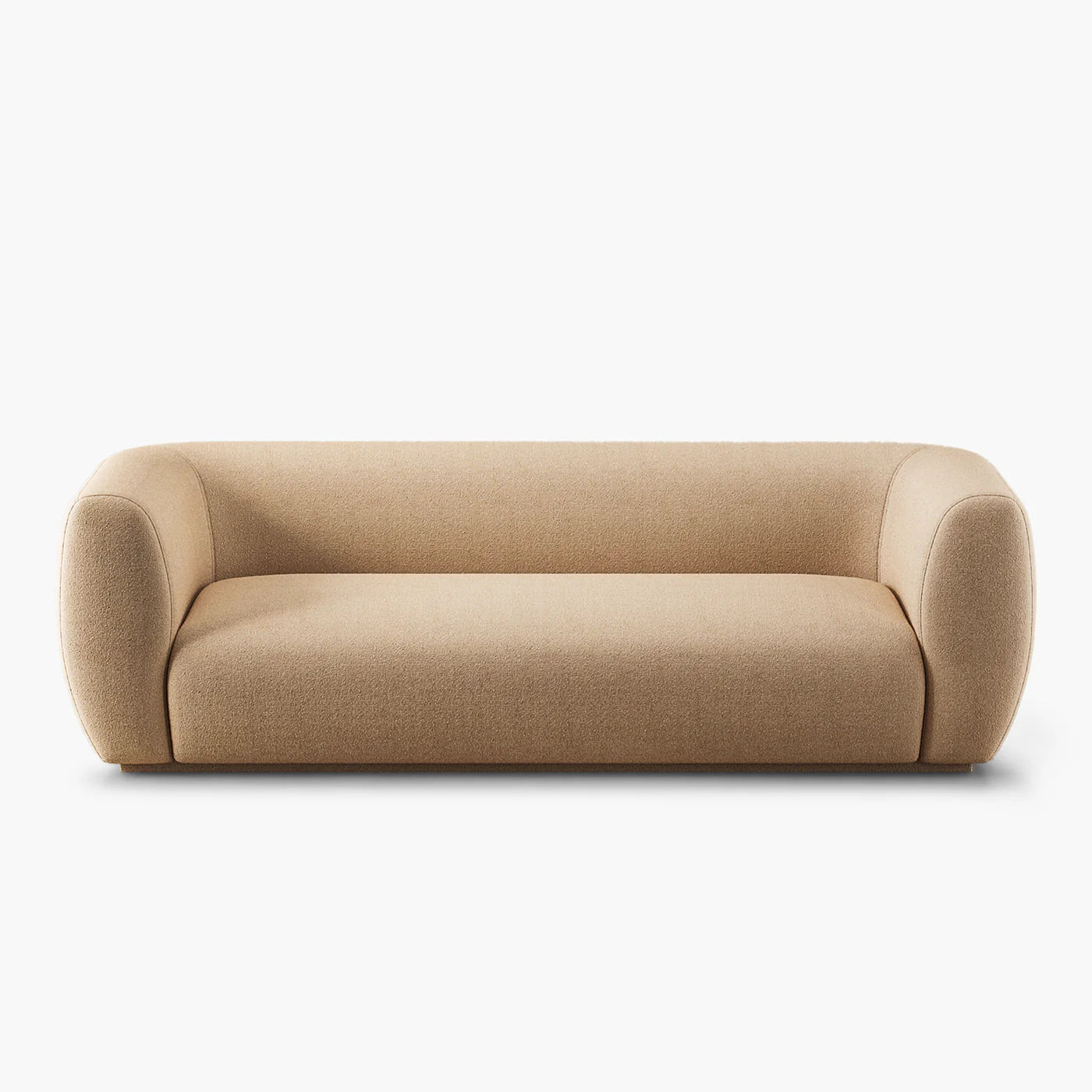 Customisable two or three-seater curved sofa with modern design