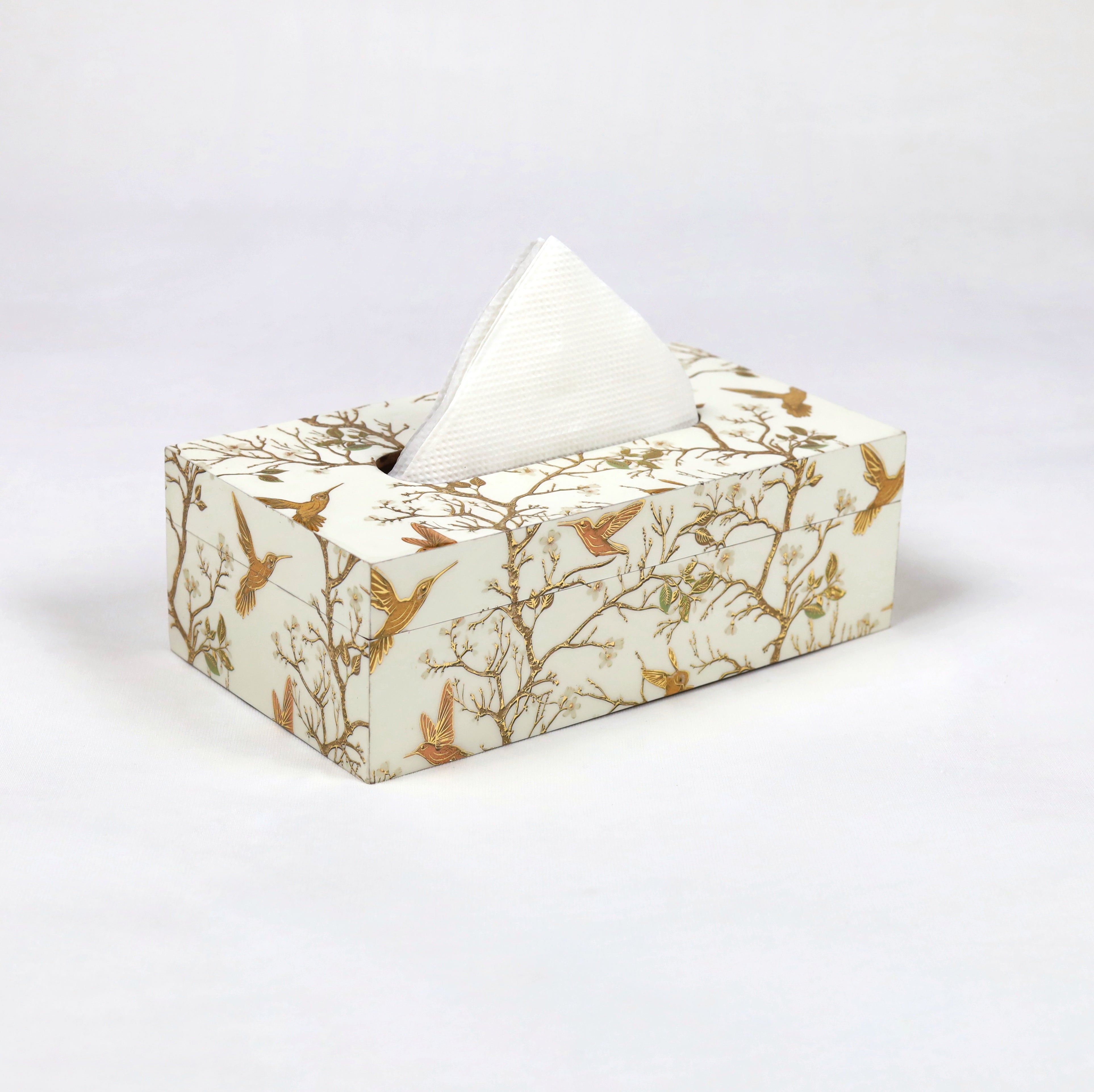 Beautiful tissue box with intricate patterns
