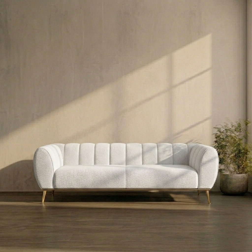 Handcrafted Raylan velvet sofa with premium upholstery and solid wood frame