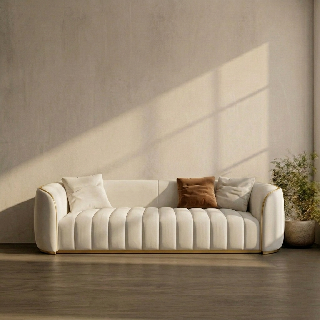 Modern Curved Back Sofa