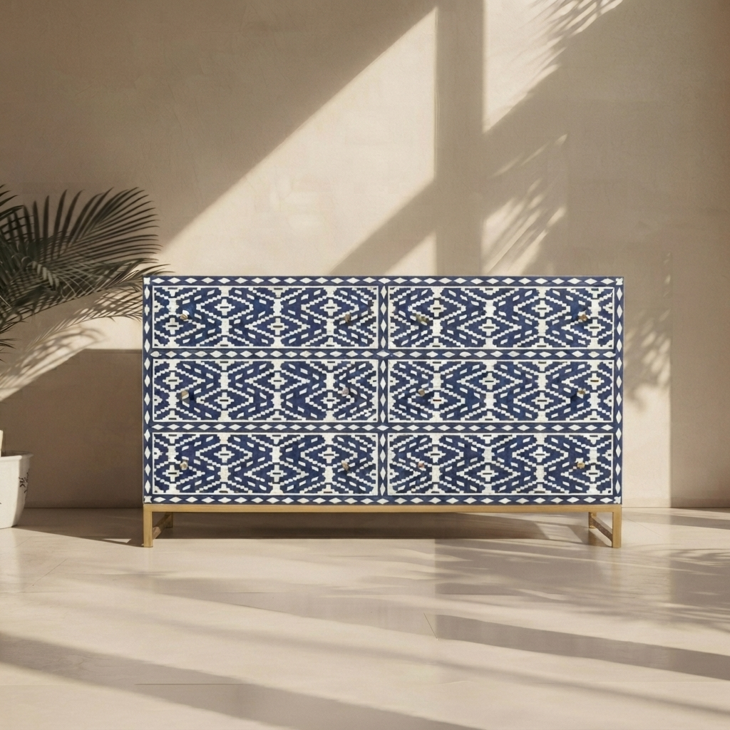 Inlay Storage Cabinet - Ikkat