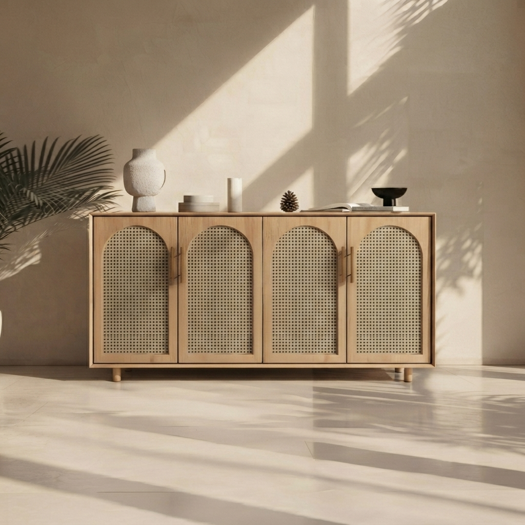 Lyon Christian Rattan Sideboard