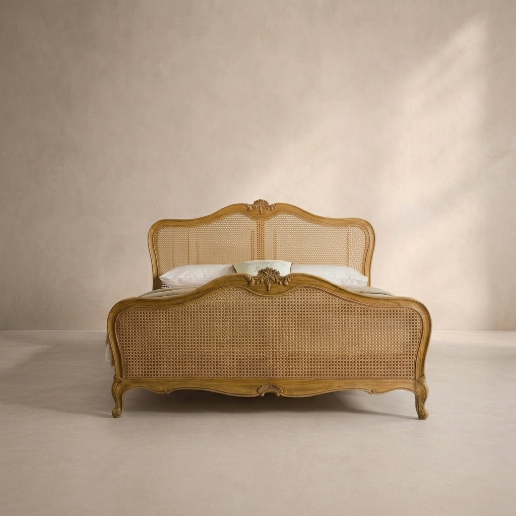 Intricate Carved Bed