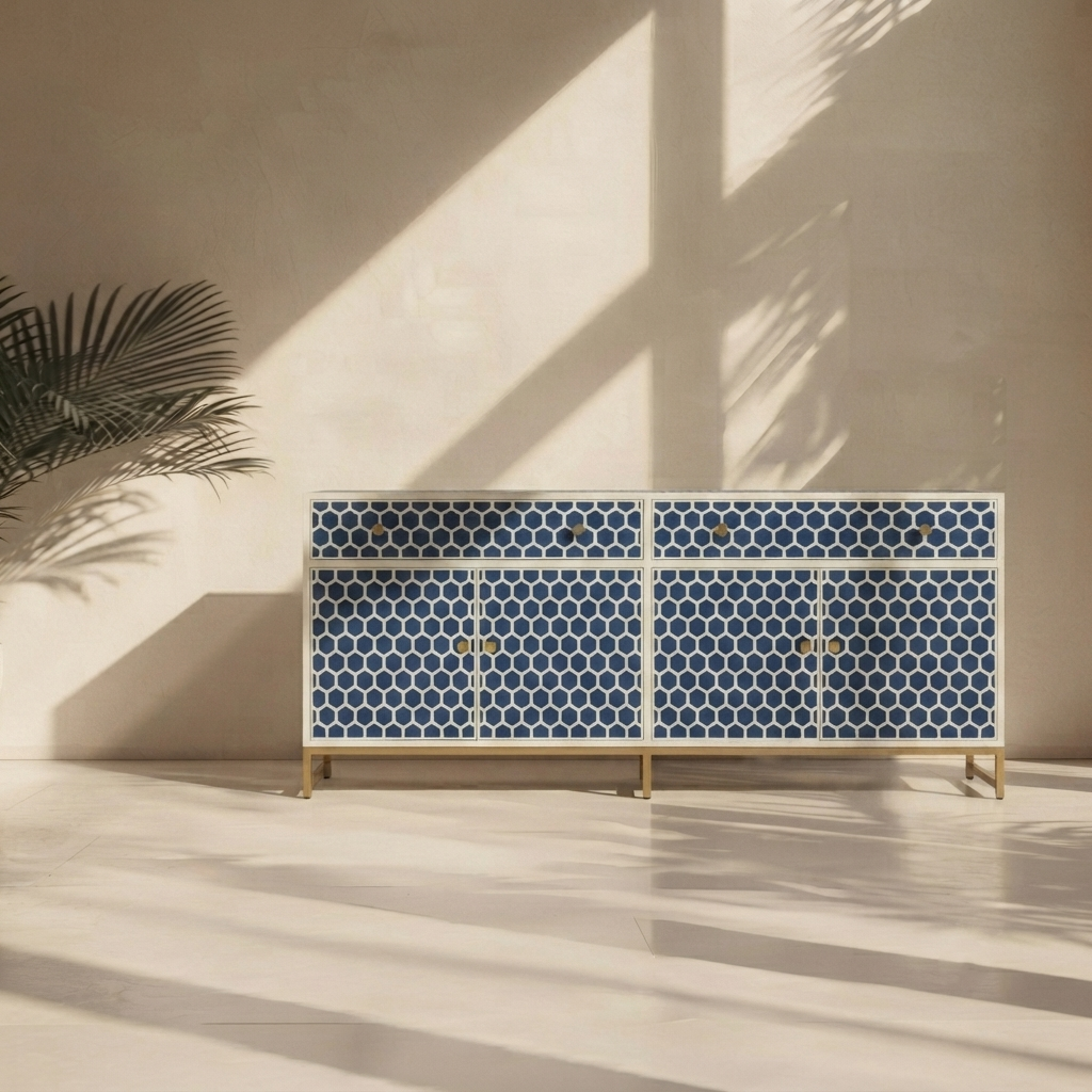 Inlay Sideboard- HoneyComb