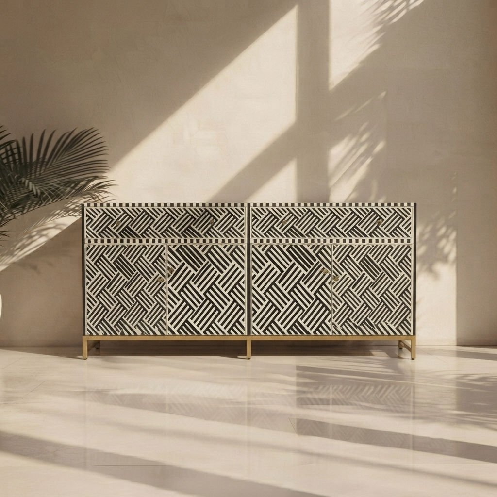 Inlay Sideboard - Chevron