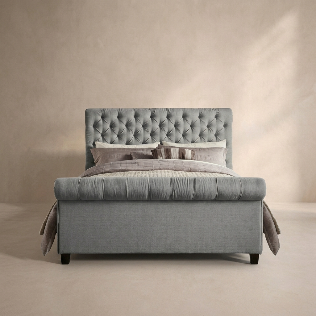 Slovek Ottoman Velvet Bed