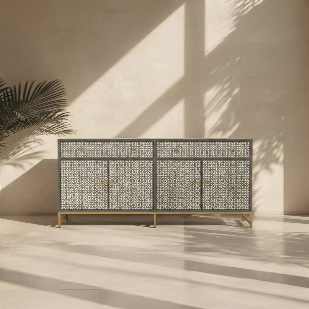 Inlay Sideboard - Geometric Floral