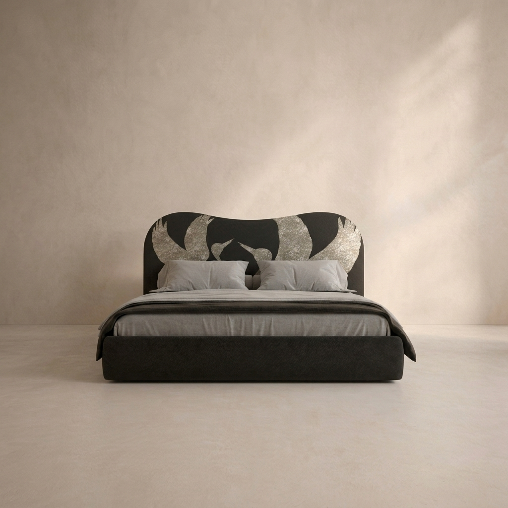 The Celeste Crane Inlay Bed