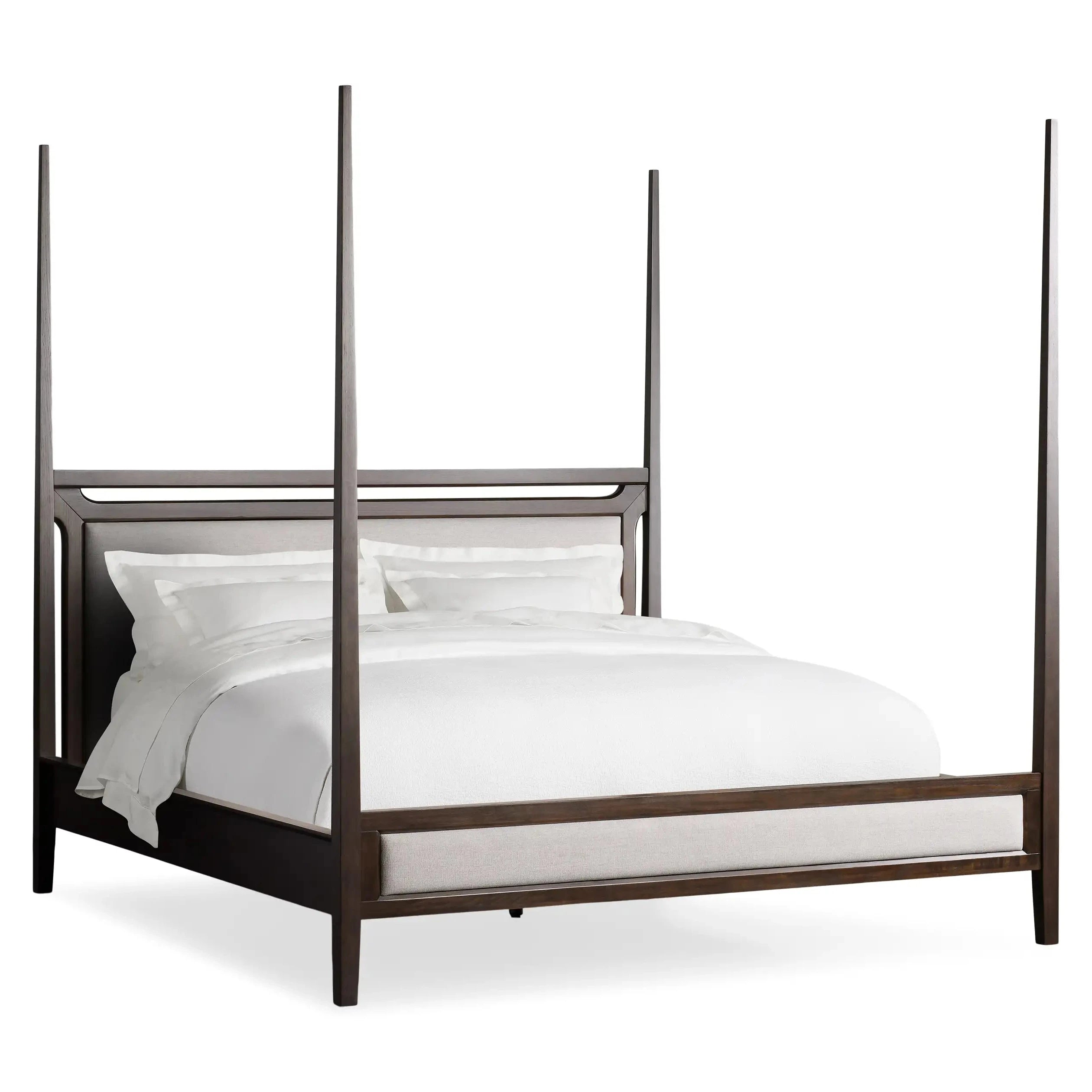 Modern king wings bed with stylish winged headboard