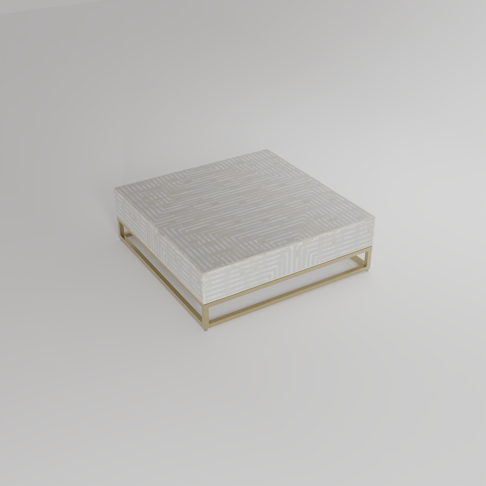Harmony Inlay Square Coffee Table